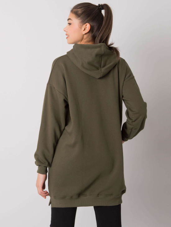 Khaki damska bluza z kapturem