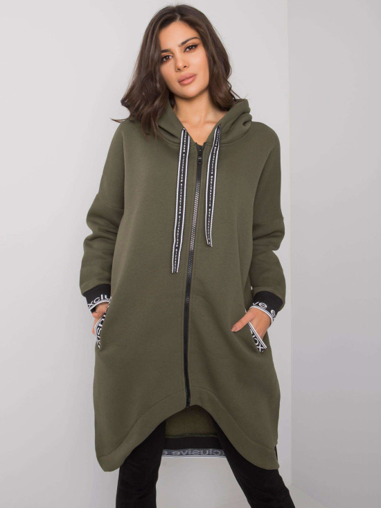 Khaki damska rozpinana bluza