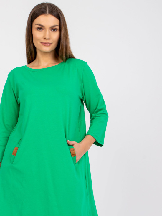 Oversize zielona sukienka