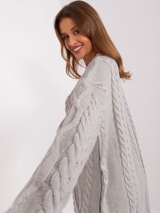 Stylowa szara midi sukienka