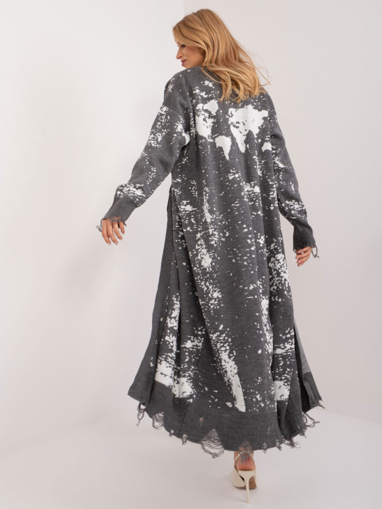 Stylowy kardigan w ciemnoszarym