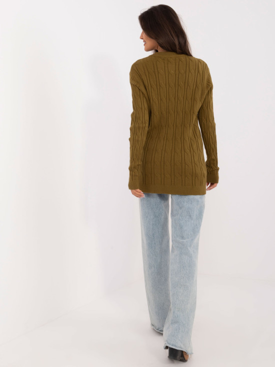 Sweter-AT-SW-2343.88-oliwkowy