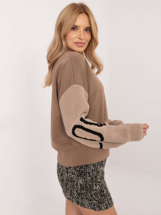 Stylowa beżowa bluza