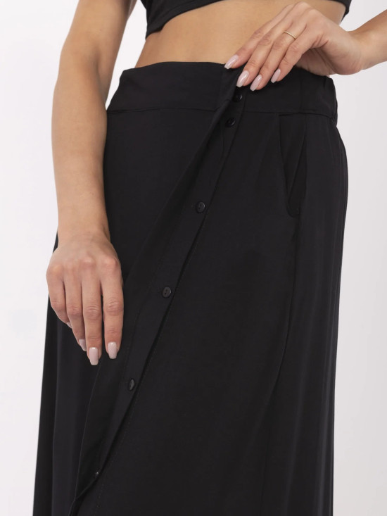 Elegancka czarna midi spódnica