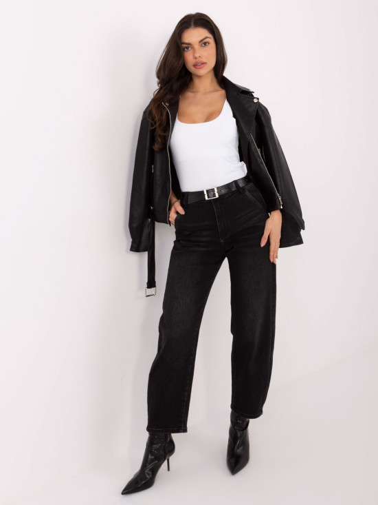 Biały gładki top bez rękawów