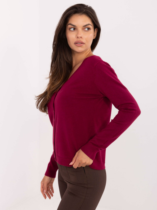Sweter-PM-SW-M1620.68-bordowy