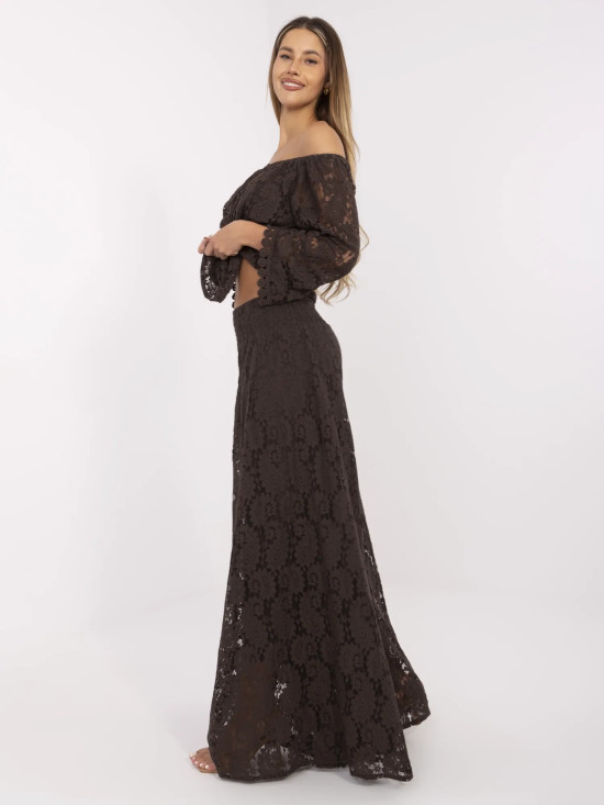 Eleganckie boho spodnie z koronką