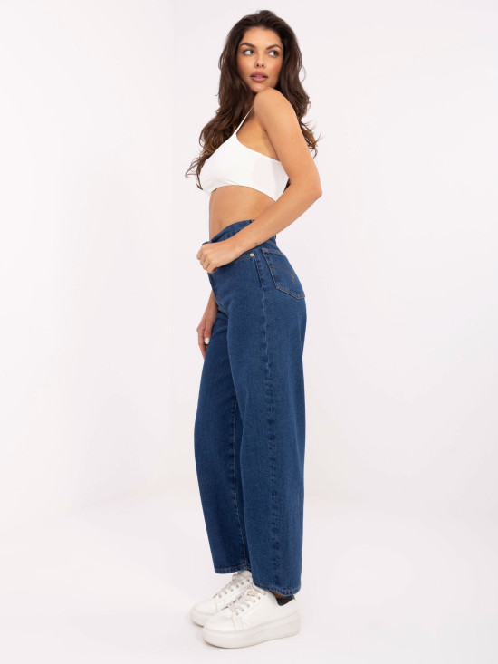 Spodnie jeans-RO-SP-2503.64-ciemny niebieski
