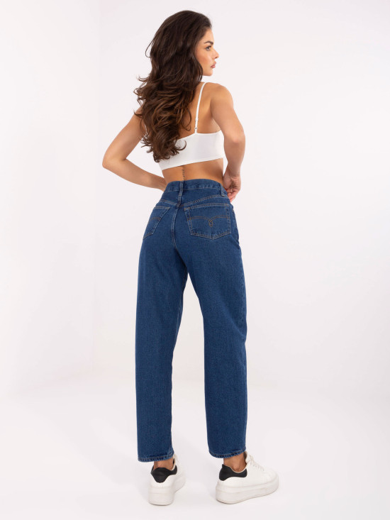Spodnie jeans-RO-SP-2503.64-ciemny niebieski