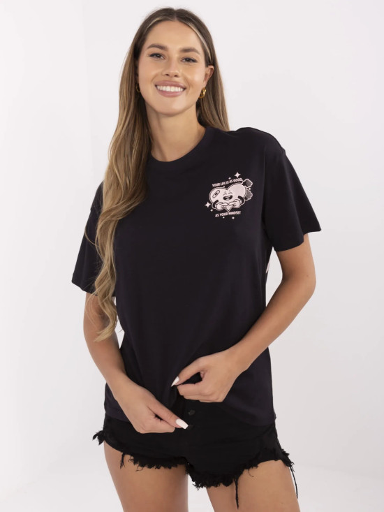 Stylowe szare t-shirt z nadrukiem