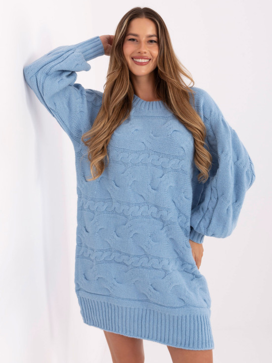 Oversize sweter w jasnym niebieskim kolorze