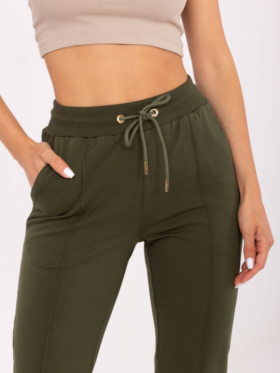 Stylowe spodnie dresowe w khaki