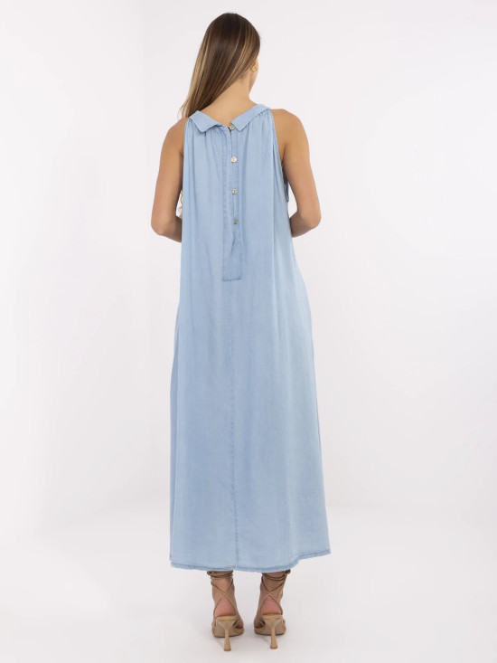 Oversize niebieska sukienka
