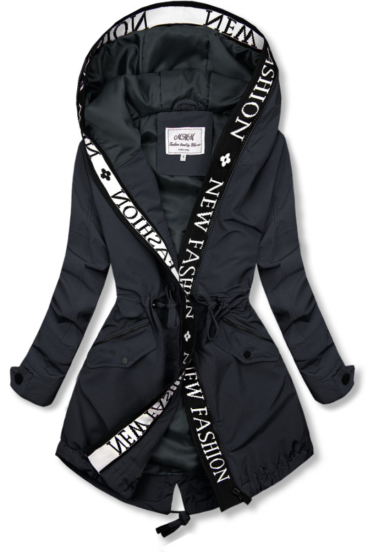 Granatowa parka FASHION