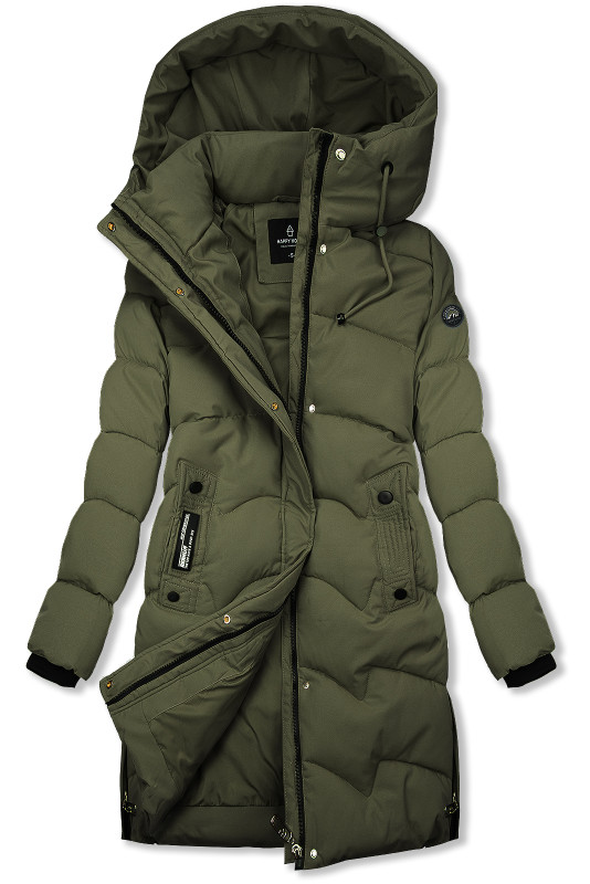 Zimowa kurtka z kapturem SNOW khaki