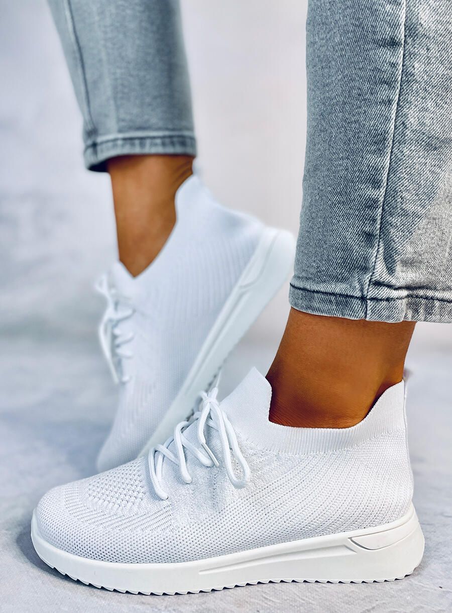 Buty sportowe skarpetkowe WHITE