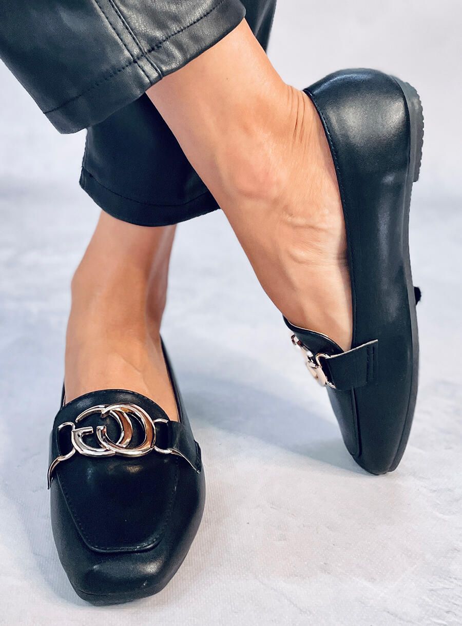 Mokasyny damskie BLACK