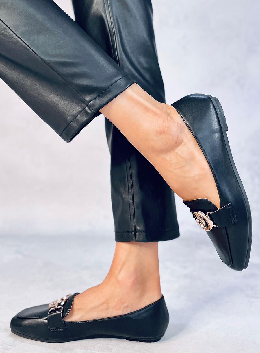 Mokasyny damskie BLACK