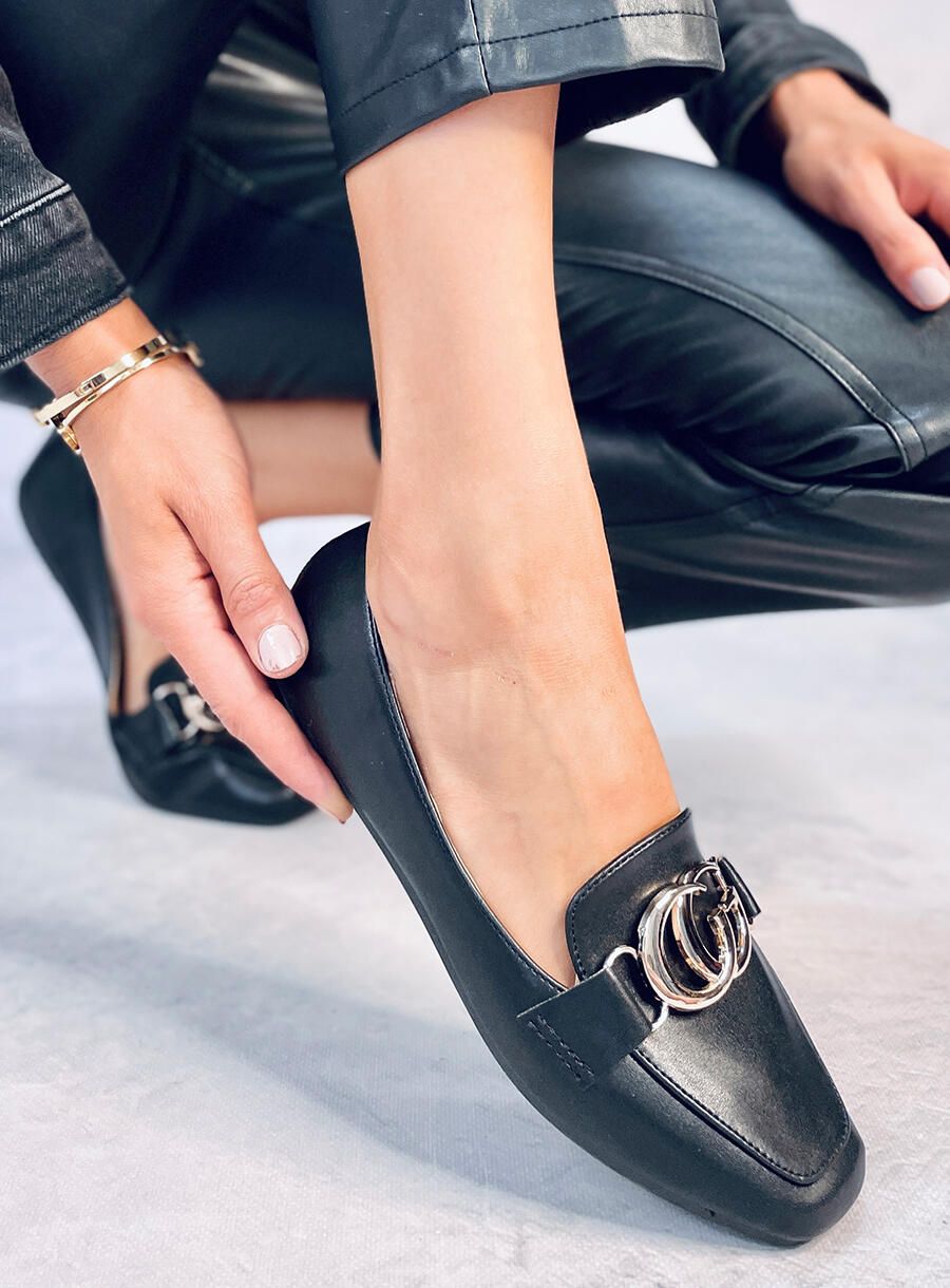 Mokasyny damskie BLACK