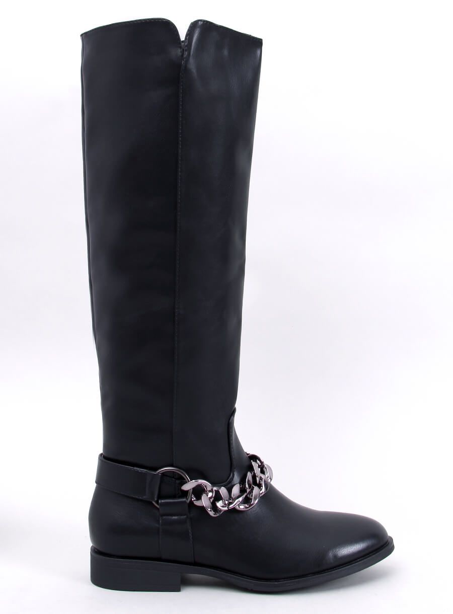 Oficerki damskie licowe DARIA BLACK