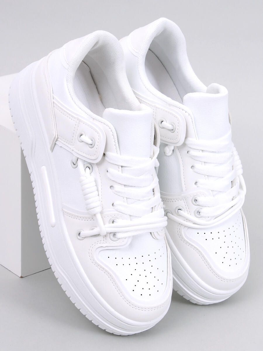 Sneakersy na wysokiej podeszwie WHITE