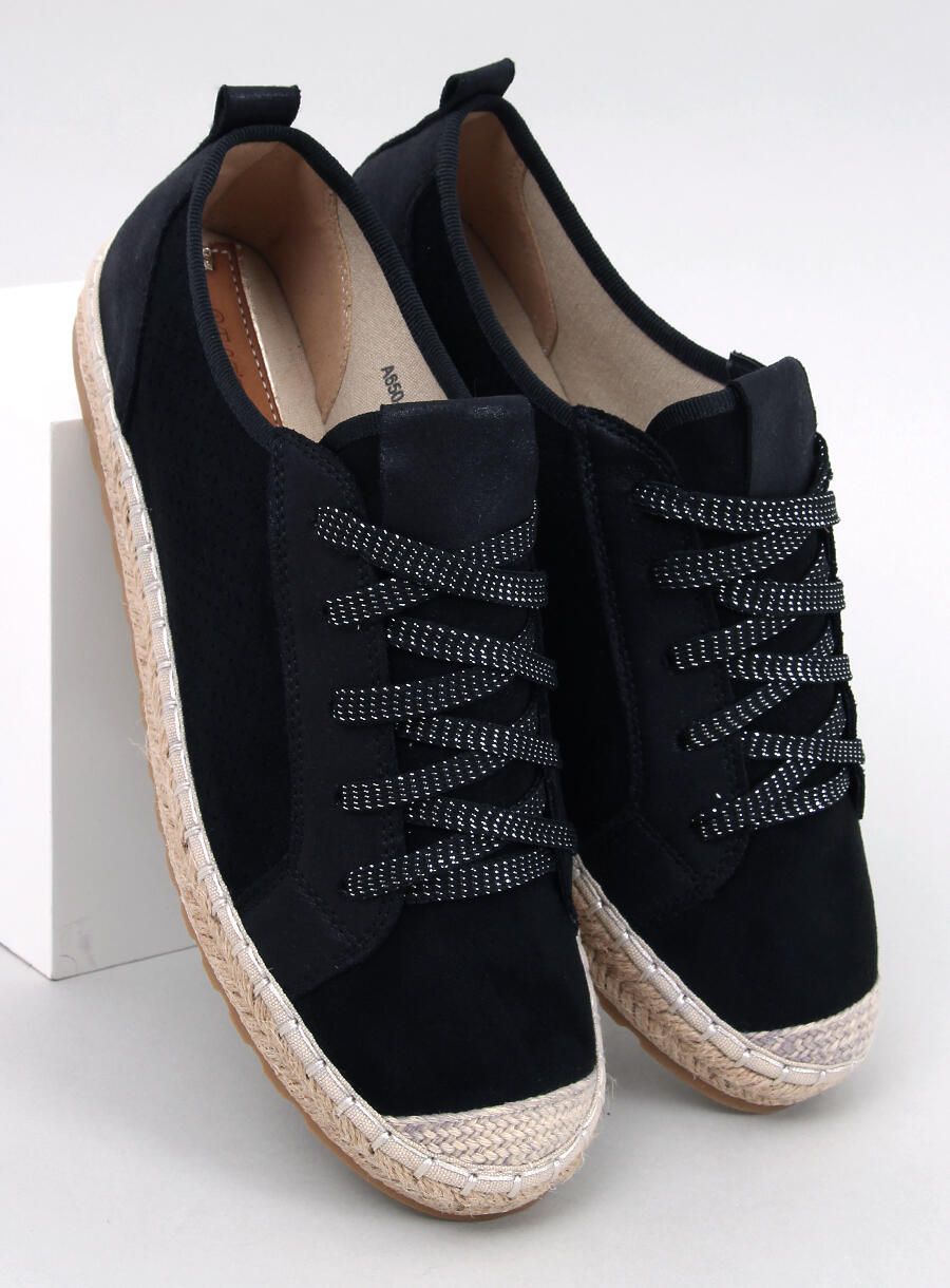 Trampki espadryle BLACK