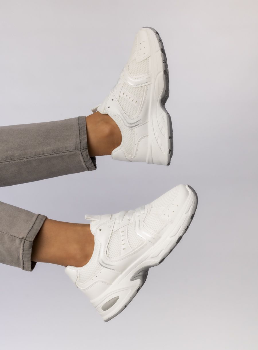Damskie Sneakersy – Białe MOON