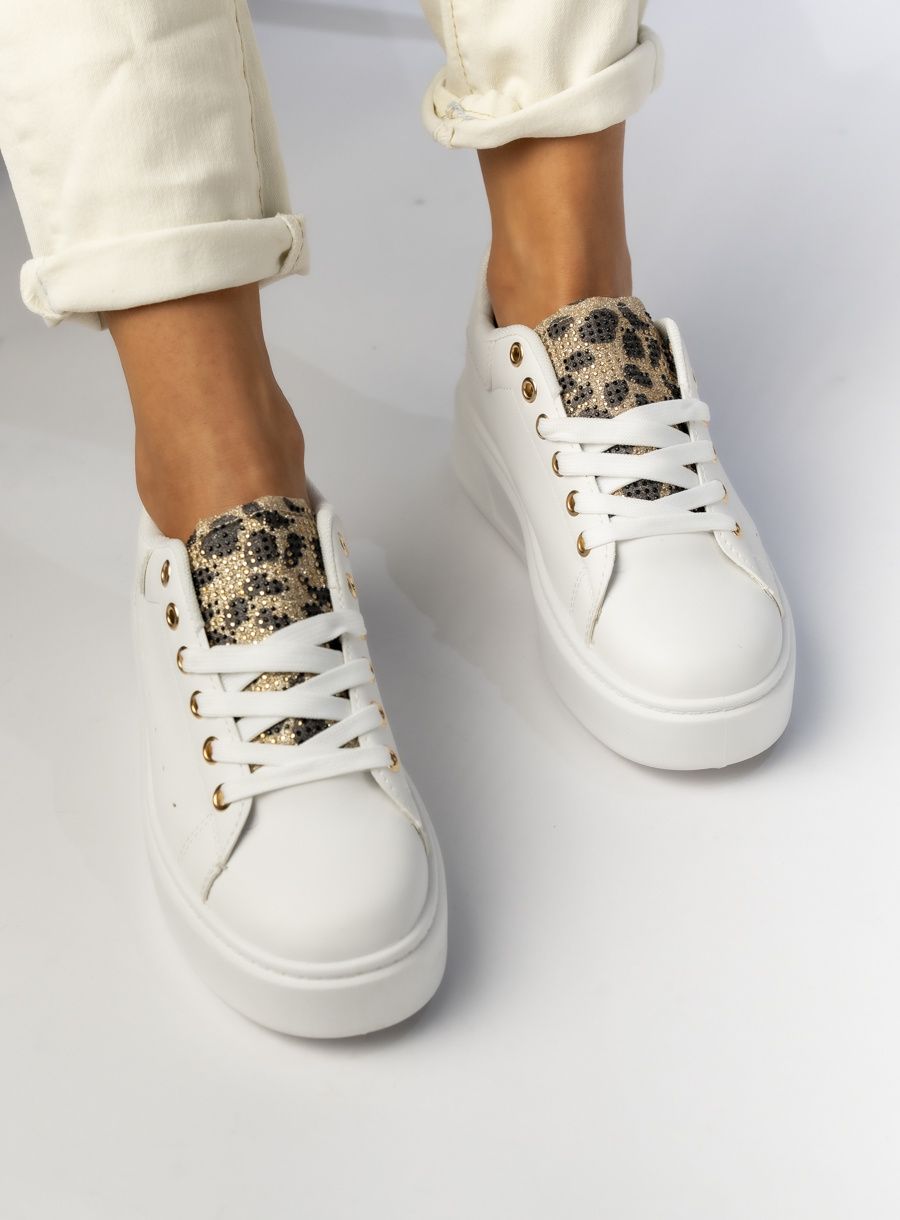 Damskie Sneakersy WHITE/LEOPARD