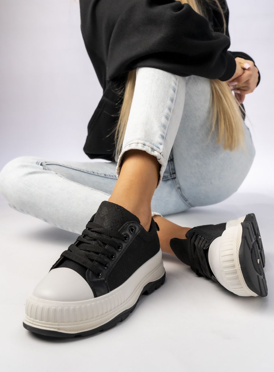 Damskie Sneakersy BLACK/WHITE