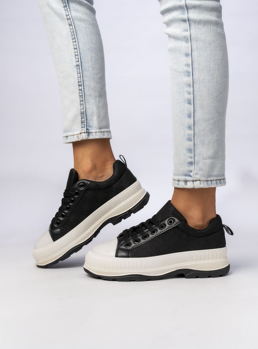 Damskie Sneakersy BLACK/WHITE