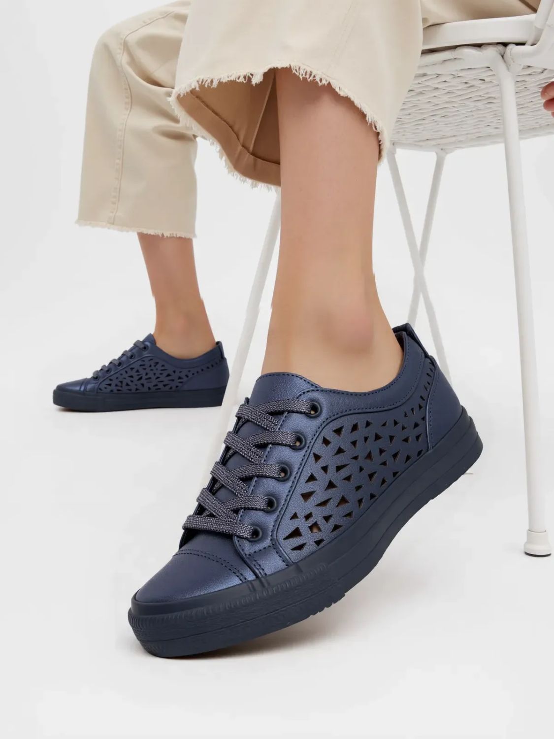 Damskie Sneakersy BELVIO BLUE
