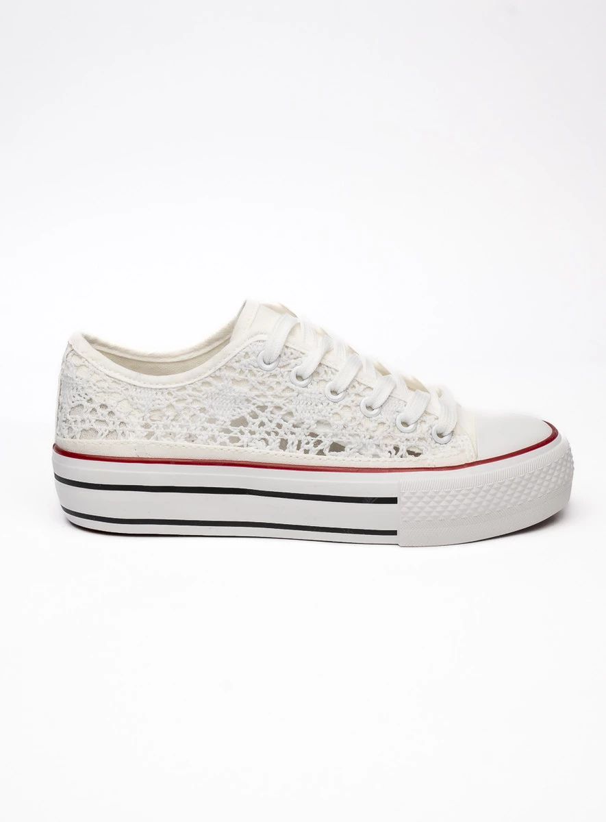 Damskie Trampki BANDANA WHITE