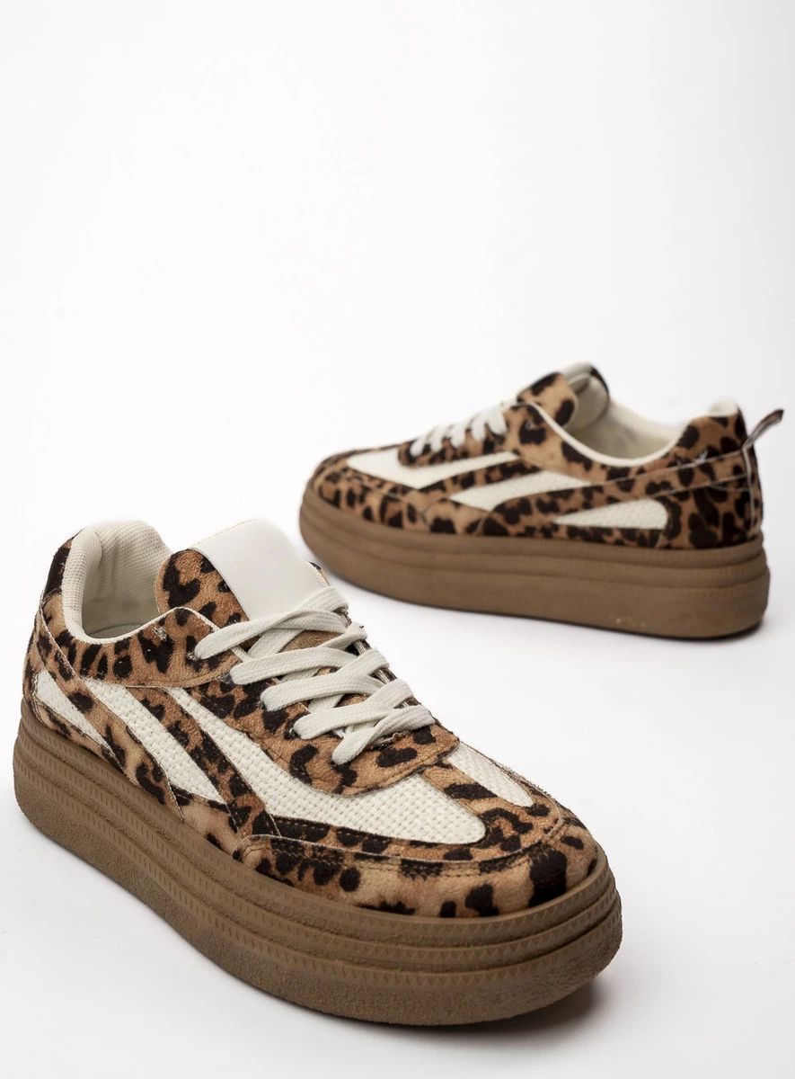 Damskie Sneakersy MILA LEOPARD – Wyrazisty Wzór i Miejski Luz