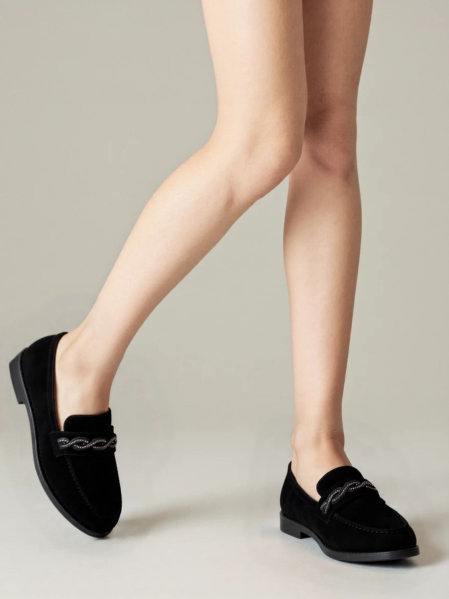 Damskie Loafersy ROCHE BLACK – Ponadczasowa Czerń i Komfortowa Klasyka