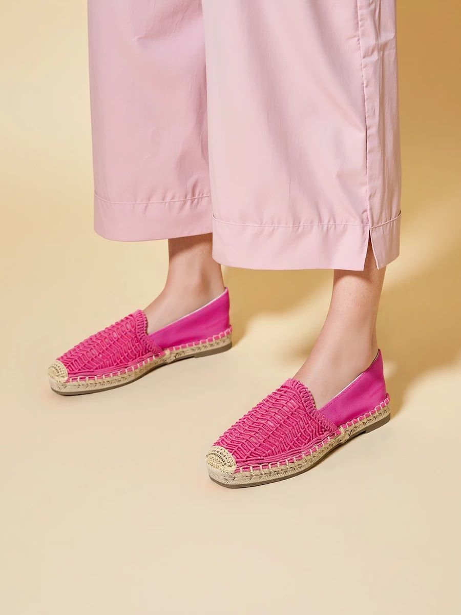 Espadryle Macramé Fuschia