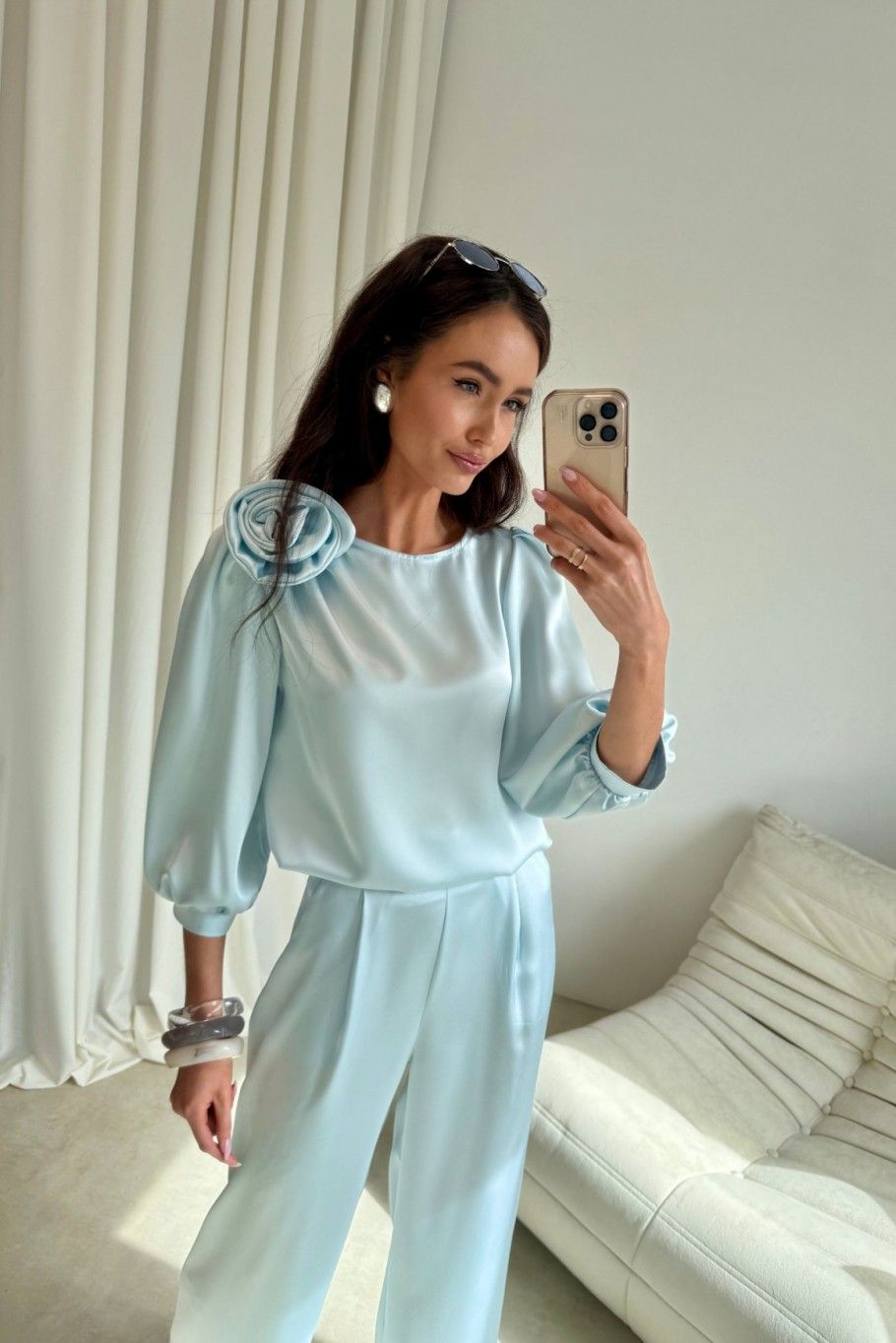 Spodnie w kolorze baby blue