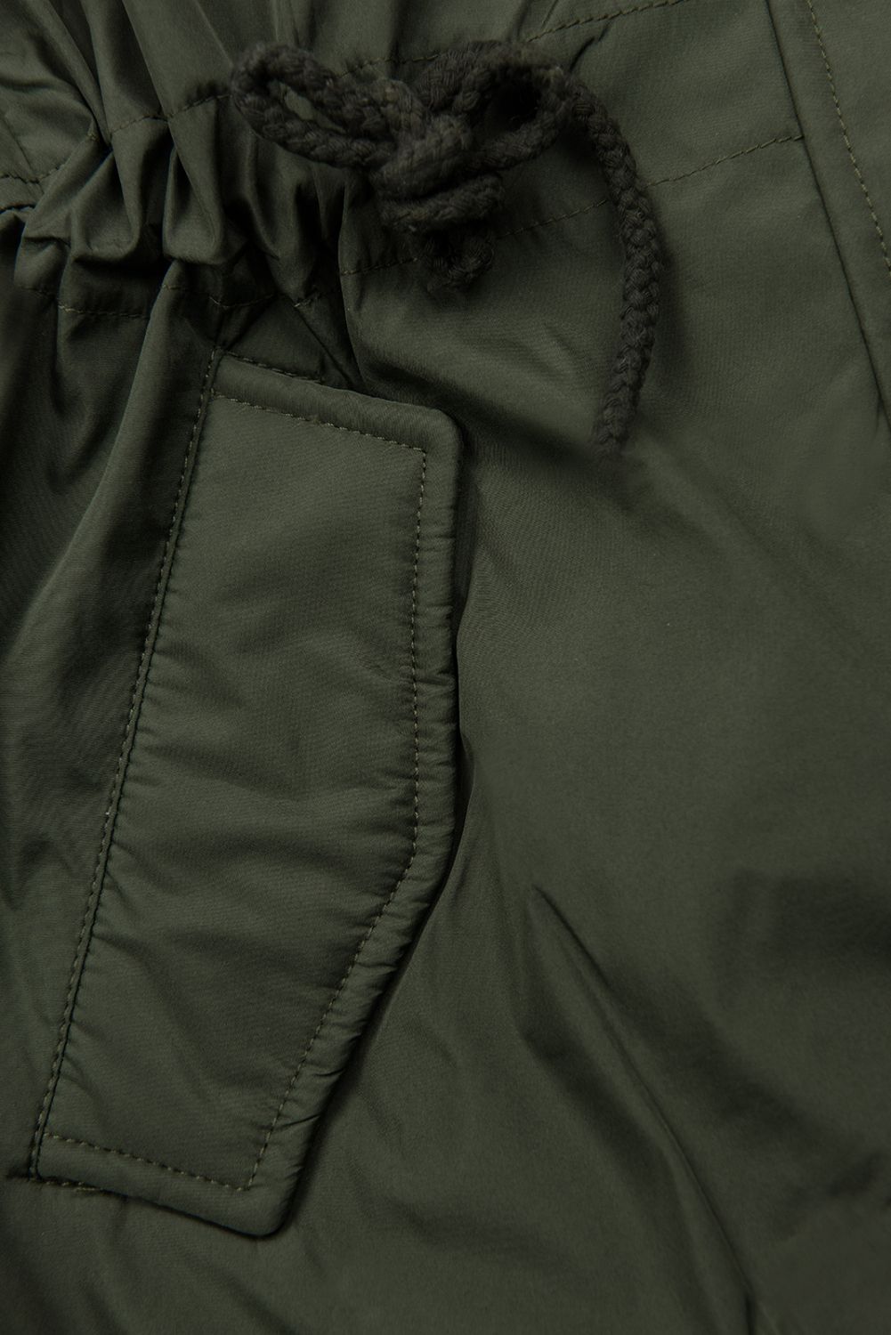 Zimowa parka w kolorze khaki z futerkiem