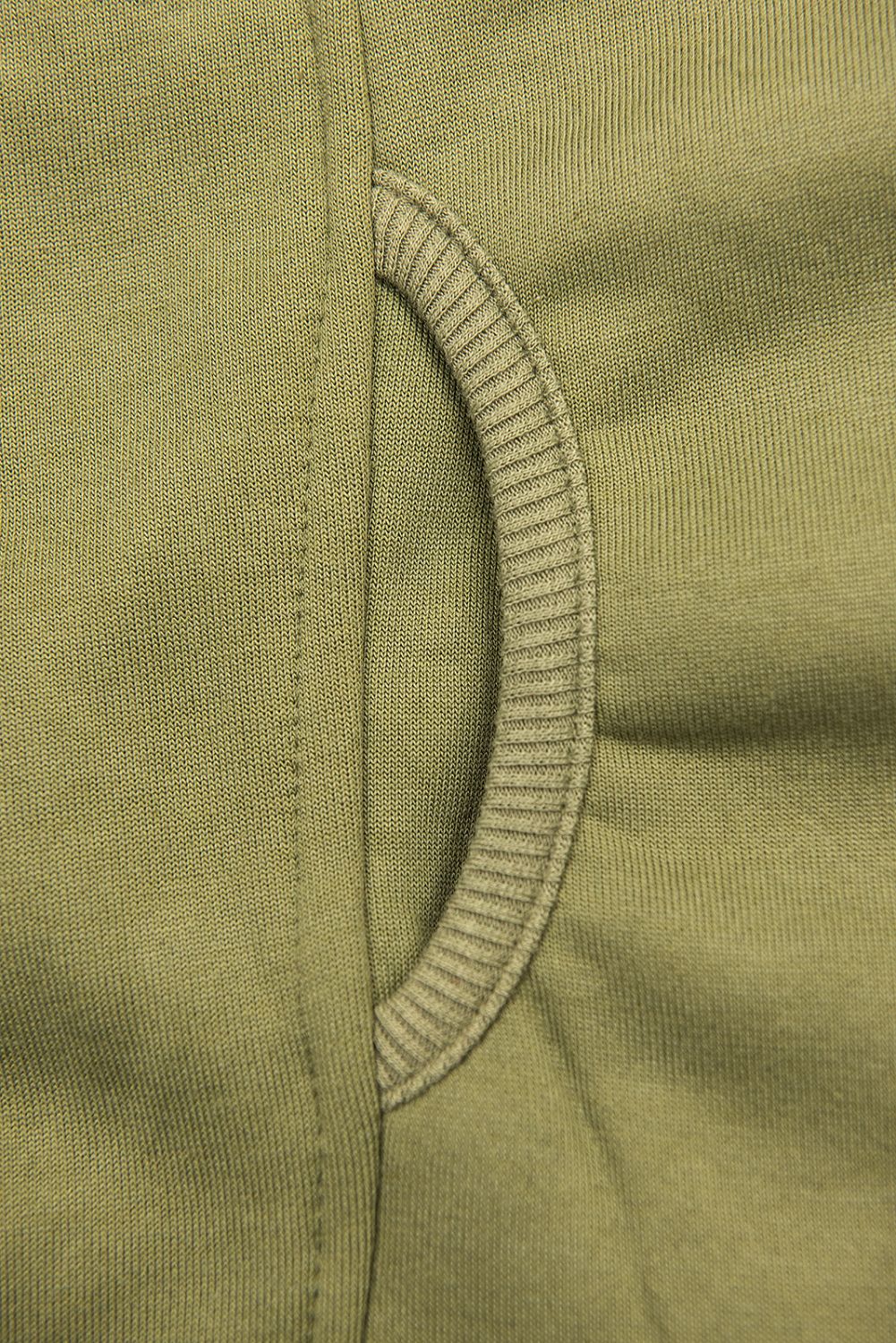 Khaki długa bluza  z zapięciem na zamek