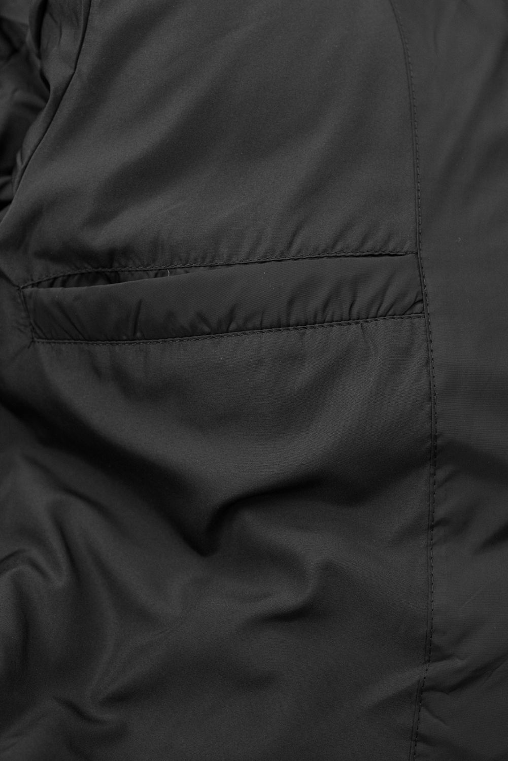 Szara długa kurtka zimowa z futerkiem