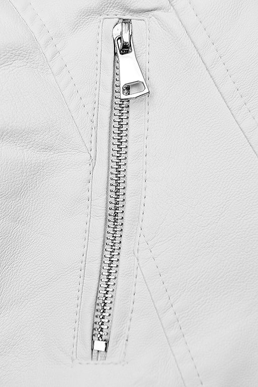 Biała motocyklowa ramoneska