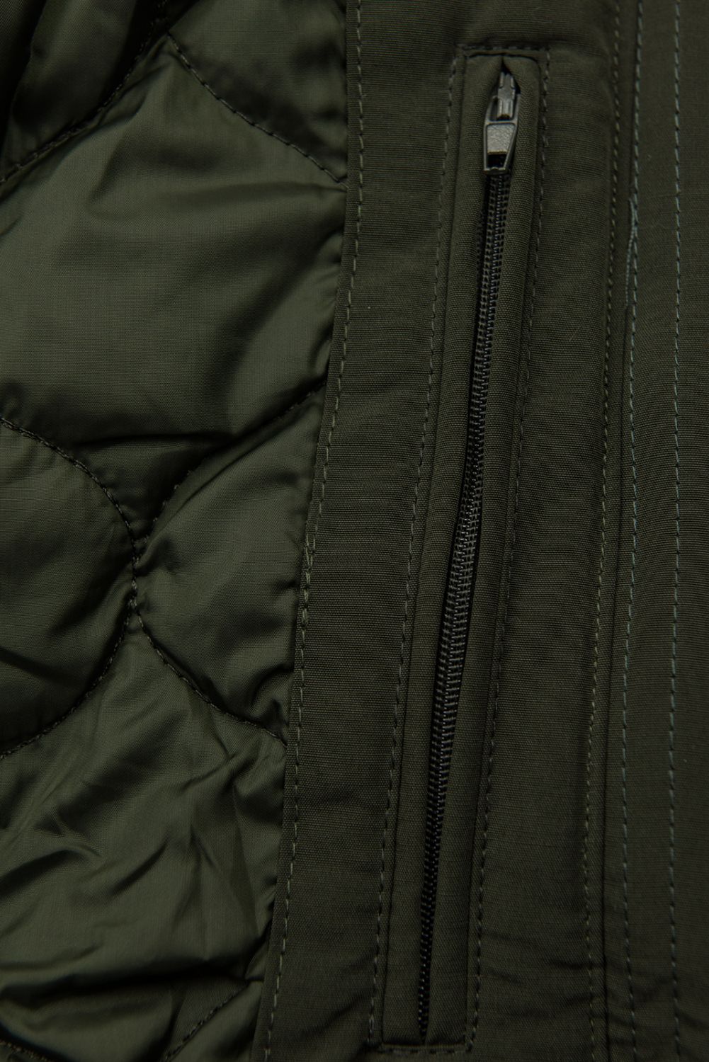 Przejściowa parka z ociepliną khaki