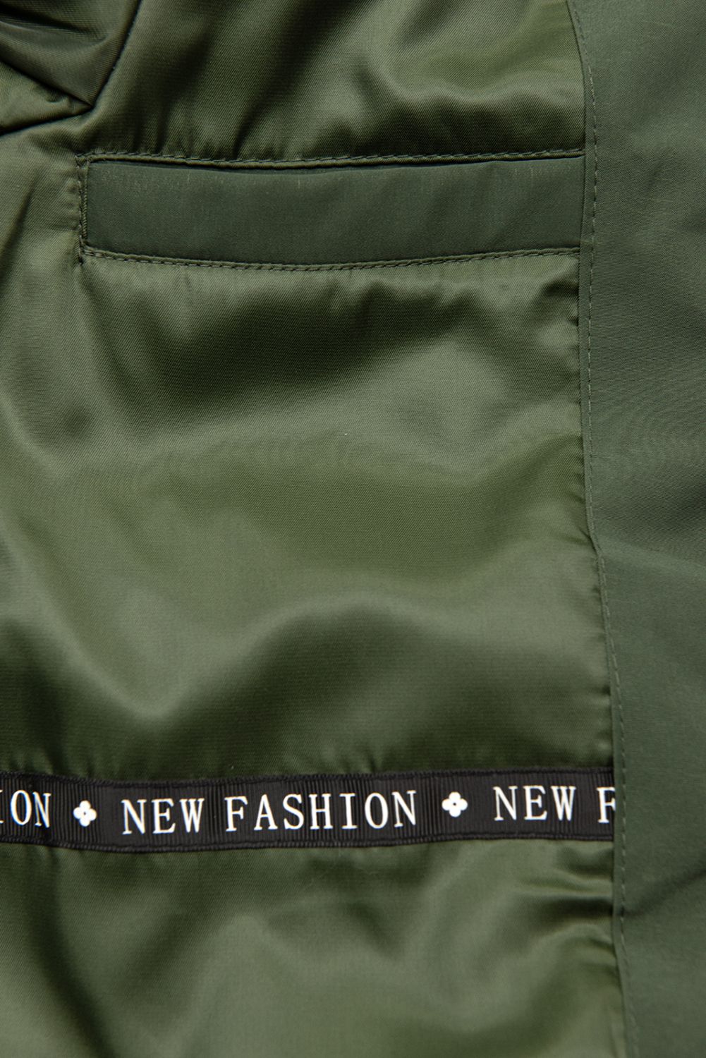 Oliwkowo-zielona parka FASHION