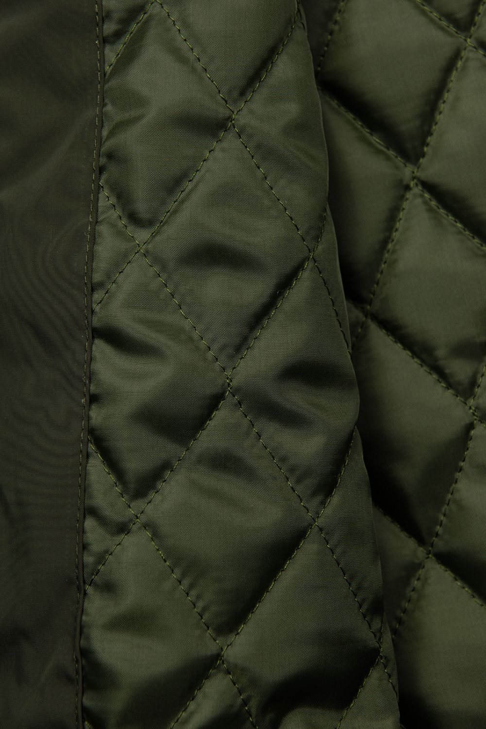 Khaki długi płaszcz/parka