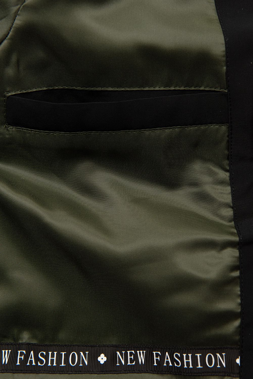 Lekka przejściowa parka FAHION czarna/khaki