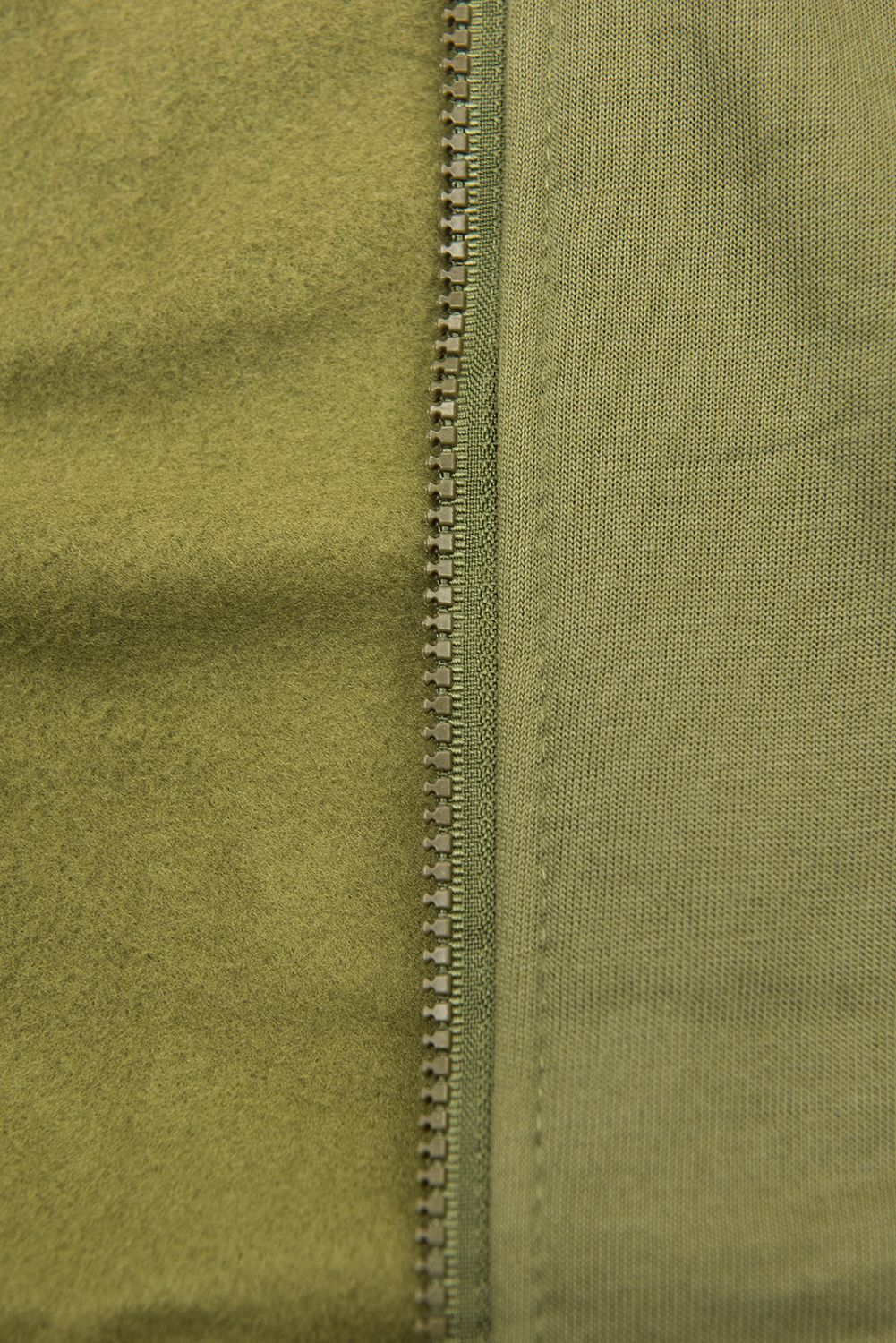Khaki bluza z dwustronnym zamkiem