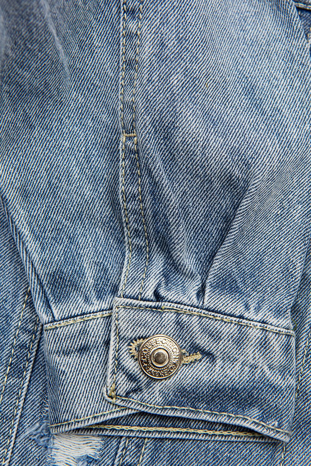 Niebieska jeansowa oversized kurtka
