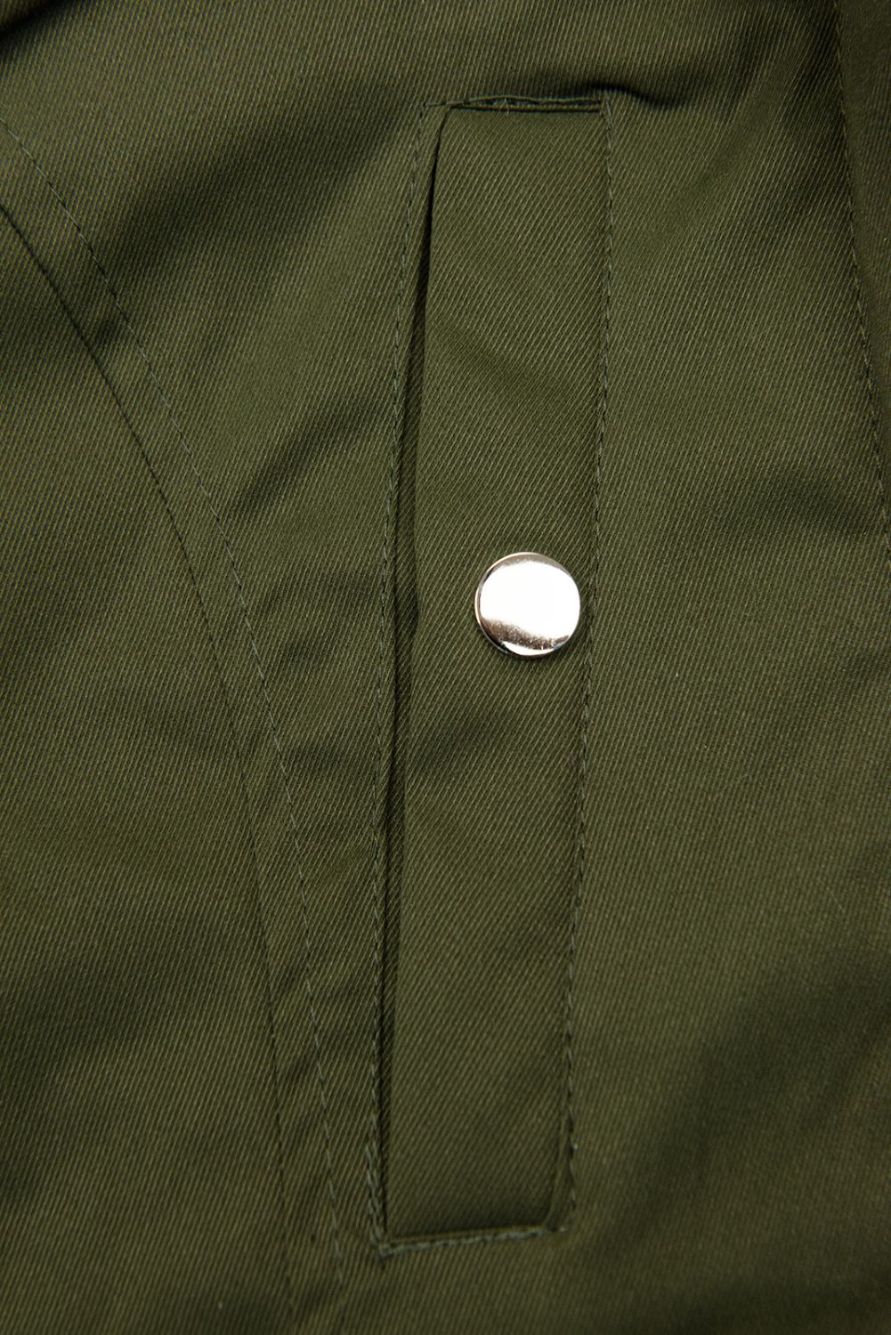 Khaki parka z odpinaną podszewką i futerkiem