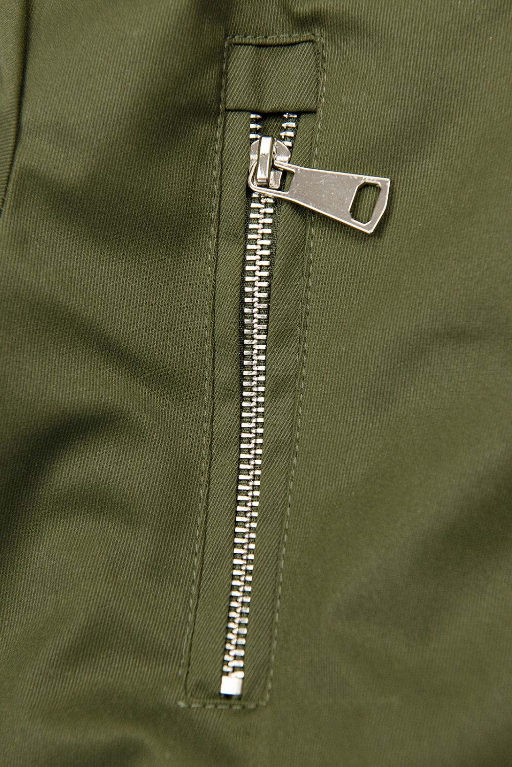 Khaki parka z odpinaną pluszową podszewką