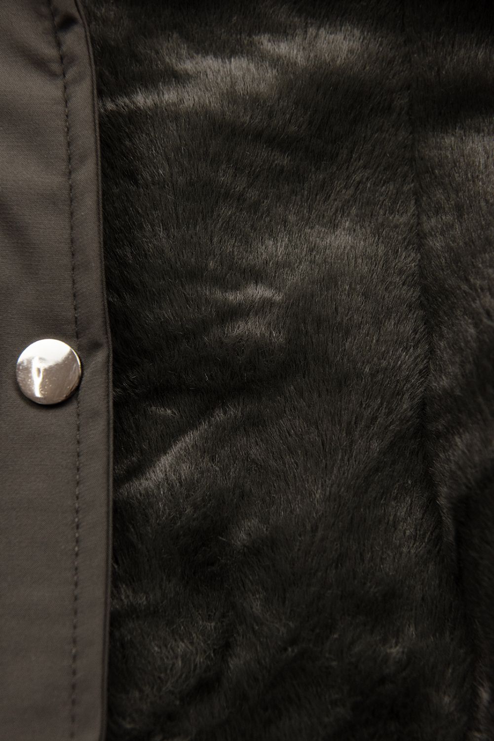 Khaki parka dziecięca z futerkiem