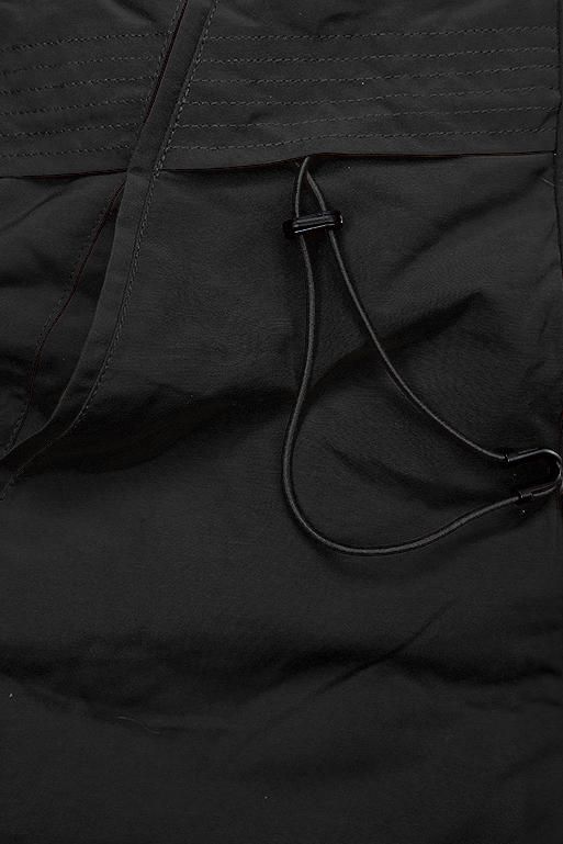 Czarno-żółta zimowa kurtka dwustronna